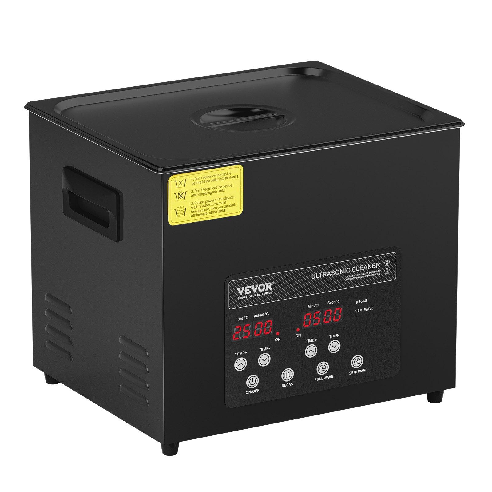 fathersdaygift  VEVOR 10L Ultra Sonic Cleaner, 240W Digital Ultrasonic Cleaning Machine with Gentle Mode Upgraded Degassing, 40kHz Industrial Ultrasound Cleaner with Heater Timer for Retainer, Jewelry, Tools