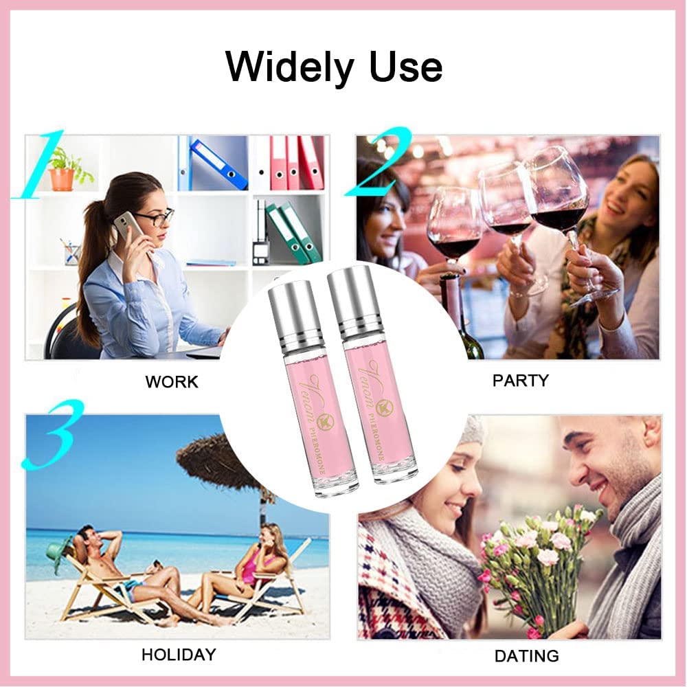 Women's Pheromone Fragrance - Long-lasting Roll-On Oil Fragrance to Boost Elegance, Confidence & Attractiveness