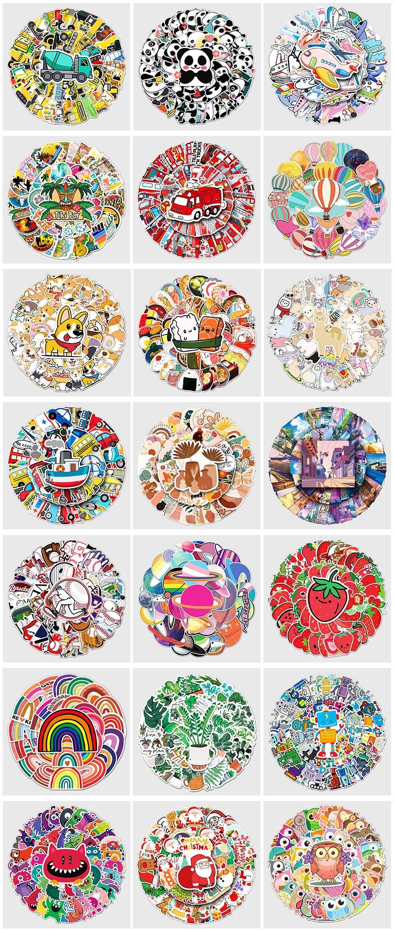 50Pcs Anime Aesthetic Sticker Pack Cute Diverse Characters  Waterproof Vinyl Decals for Laptop Water Bottle Phone Case  Skateboard | Y2K Kawaii Art Stickers Teen Girl Gift