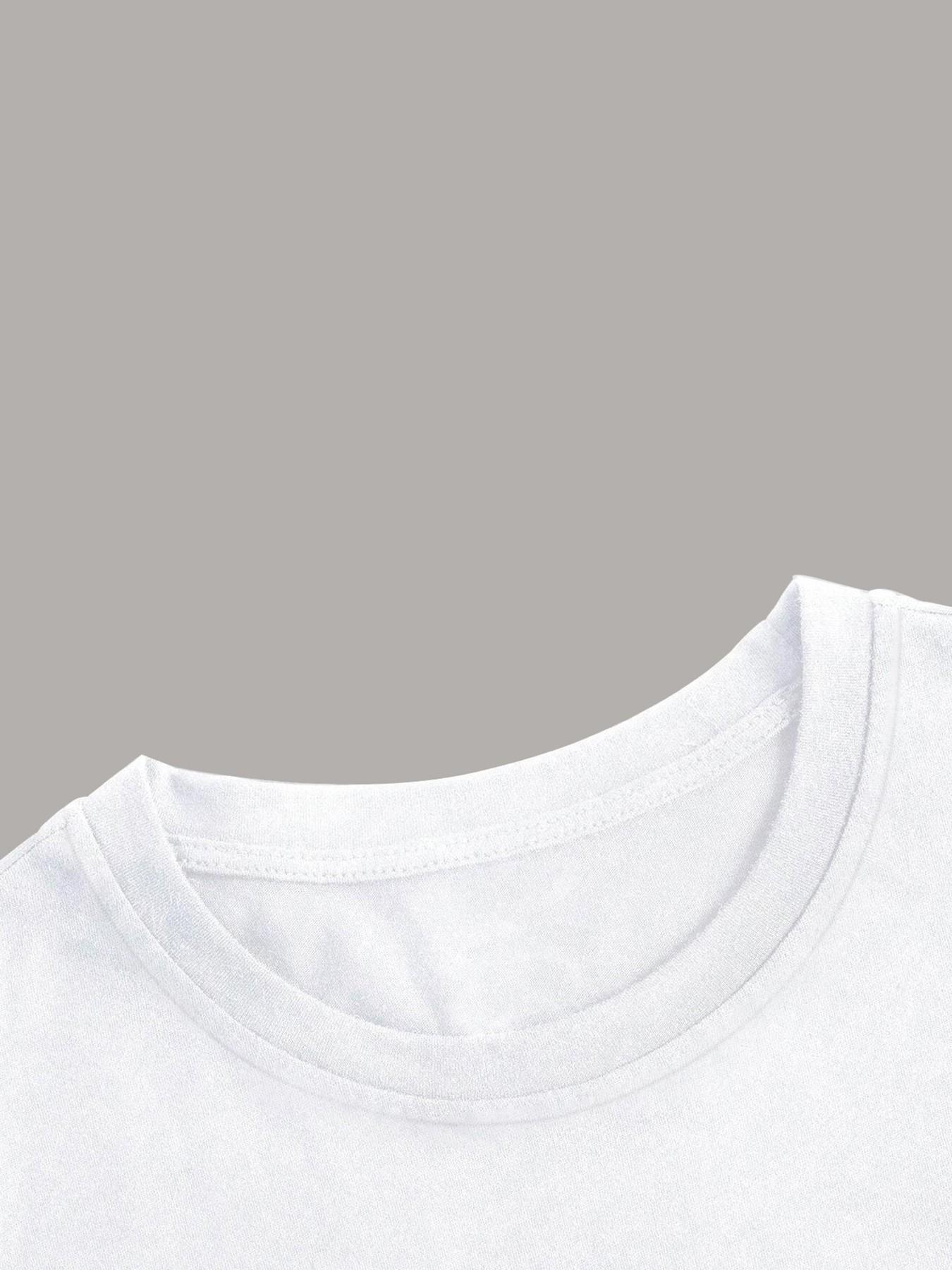 Left Chest Horse Logo Knight Silhouette Print Short Sleeve T-Shirt, Heavy Cotton Fitted, Luxury Cleanfit Summer Casual Top