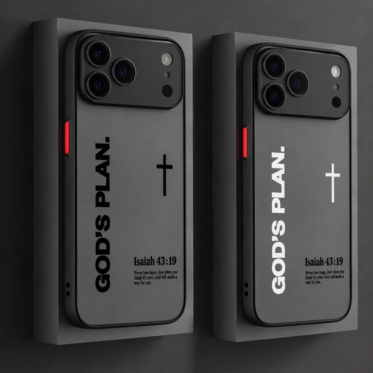"God's Plan" Isaiah 60:22 Bible Verse Cross Protective Cellphone Casing, Luxury Shockproof Phone Accessories for iPhone 18 Pro Max 17 16 15 14 13 12 11 Pro Plus Air & Galaxy S26 S25 S24 S23 S22 S21 Ultra Plus FE