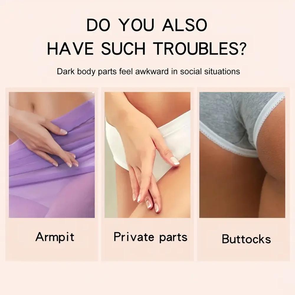 Radiance Cream - Intimate Care Cream with Vitamin C, Niacinamide, Milk, Suitable for Genital Area, Armpits, Joints, Buttocks, Thighs, 1.76 Oz