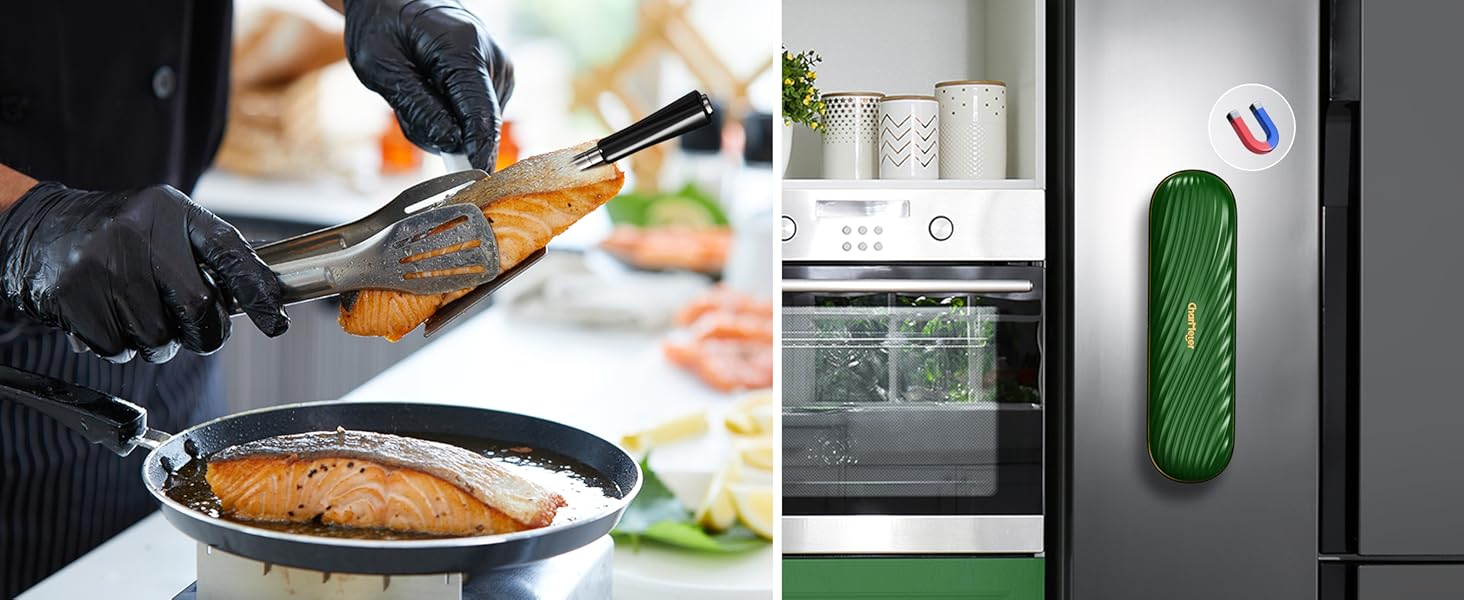 Charmeter Wireless Meat Thermometer, Bluetooth Grill Thermometer,Portable Cooking IP67 Waterproof, Perfect Smoker Accessories Gift for Kitchen Lovers Charmeter Wireless Meat Thermometer, Bluetooth Grill Thermometer,Portable Cooking IP67 Waterproof, Perfect Smoker Accessories Gift for Kitchen Lovers