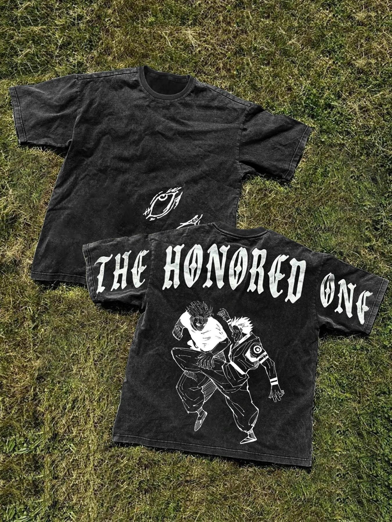 Unisex's Anime Character Print Round Neck Graphic Tee, Regular Fit Casual Street Short Sleeve T-Shirt for Daily Wear, Unisex Top for All Seasons, Man