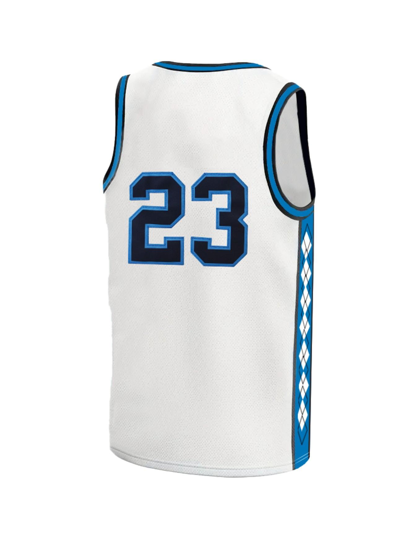 North Carolina #23 Men's Basketball Jersey, Retro Sleeveless Mesh Breathable Quick Dry Sports Uniform, Classic College Basketball Shirt for Fans, Casual Streetwear for Training & Game