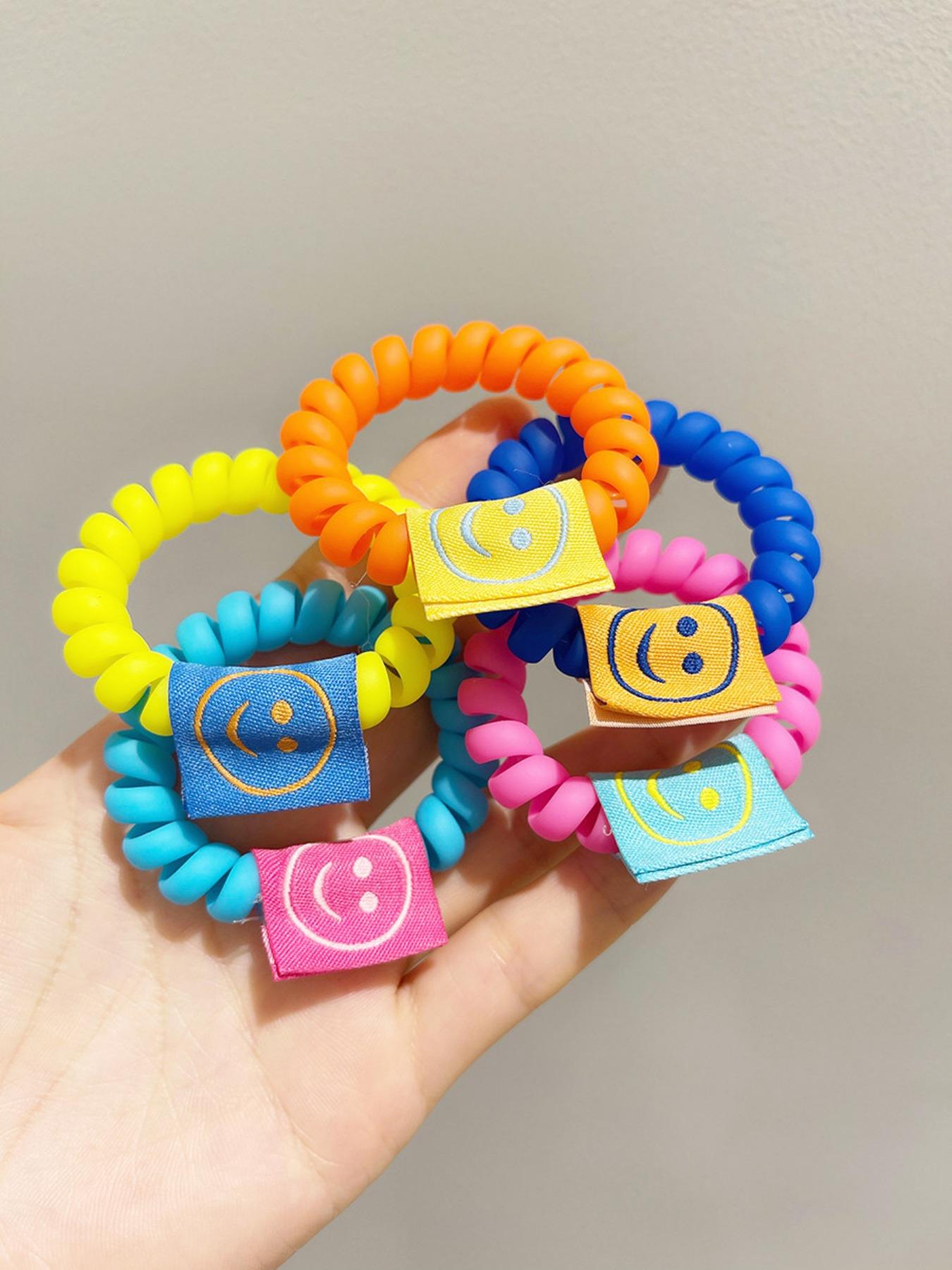 5 Pcs Cute Hair Ties for Women, High Elasticity Durable Ponytail Holders, Simple New Design All-Season Headwear Accessories