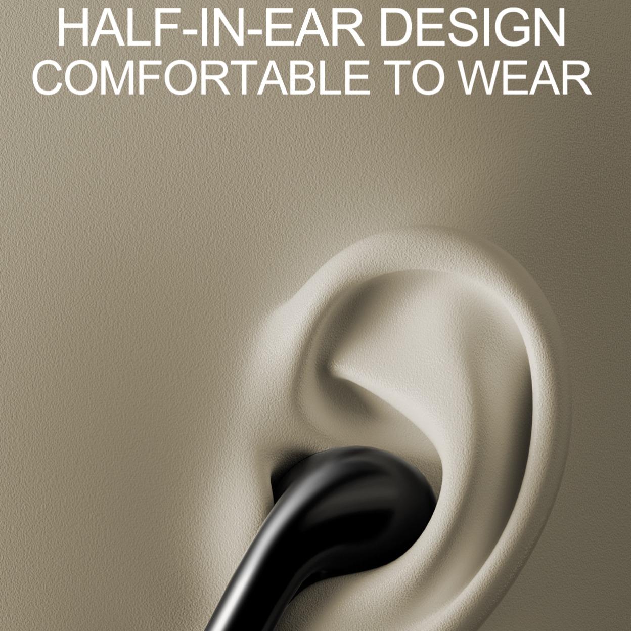 Wireless Earbuds Bluetooth-compatible Compatible Noise Cancelling Clear Sound Gaming Sports Office Use Waterproof USB PD Charging Lithium Polymer Batteries