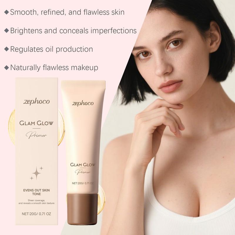 Natural Translucent Primer, Long-Lasting Makeup Base, Suitable for All Skin Types, Perfect for Daily Use, Smooth Application