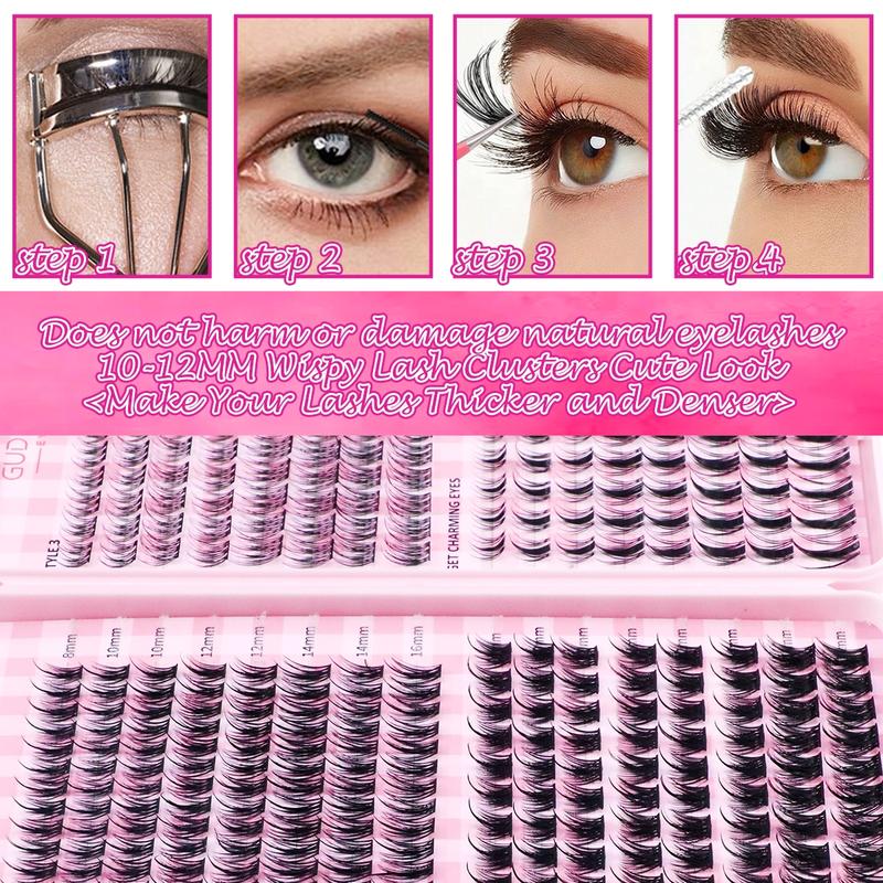 High Capacity False Eyelash Extensions Kit, D Curl Fluffy Design, Multiple Sizes Available, Ideal for Daily Use & Special Occasions, Eyelash Extensions Set