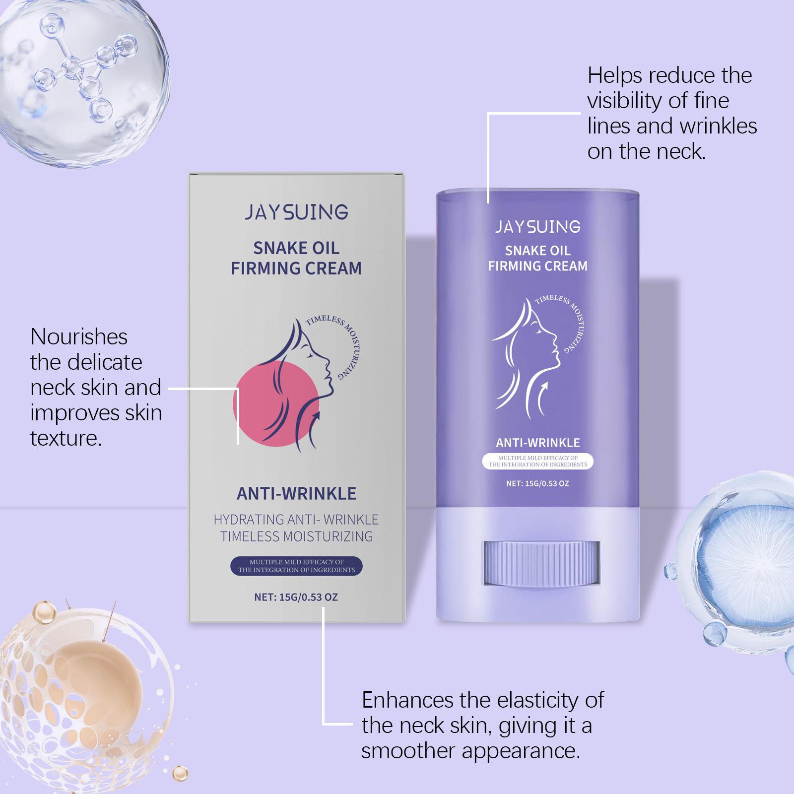 Neck Care Essence Stick 15g, Gentle Moisturizing Hydrating Firming Softening Neck Contour Daily Skincare, Nourishing Skin Maintenance