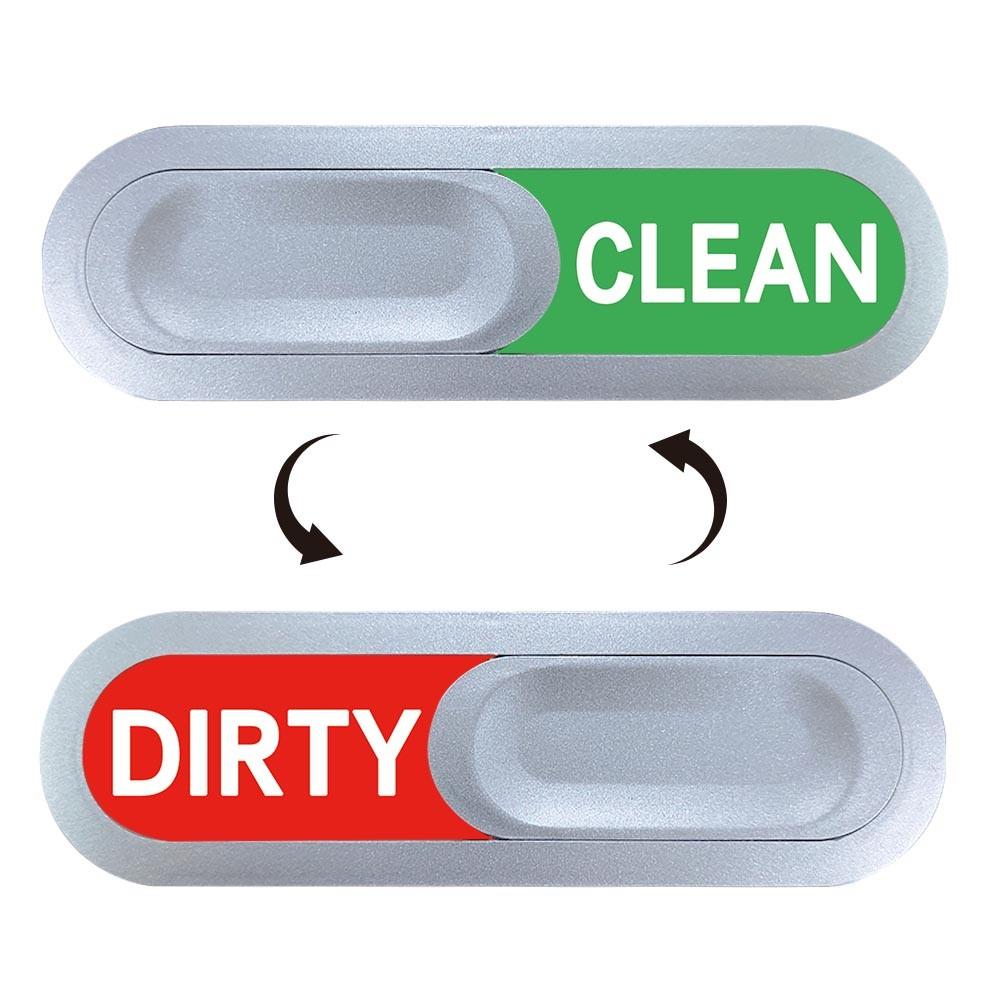 Metallic Silver Color Dishwasher Status Indicator, Easy Install No Drilling, Dual State Switch, Ideal for Home & Commercial Kitchens