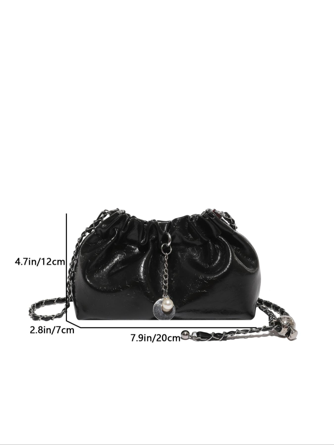 Unique Cloud Bag with Ruched Design, Rich Colors, Versatile Fashion Styles, Fits Phone & Makeup, Perfect for Party & Daily Use, Crossbody Chain Bag
