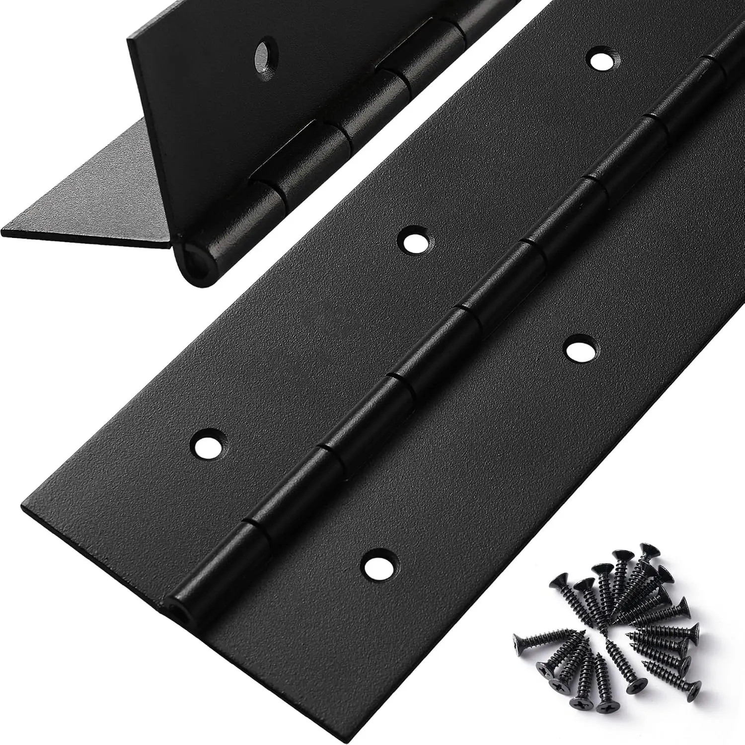 Heavy Duty 16 Inch x 3 Inch Width 0.060'' Thick Black Stainless Steel Piano Hinge for Cabinet, Door, Toolbox, Wooden Box, Metal Plate, Furniture, Industrial Project