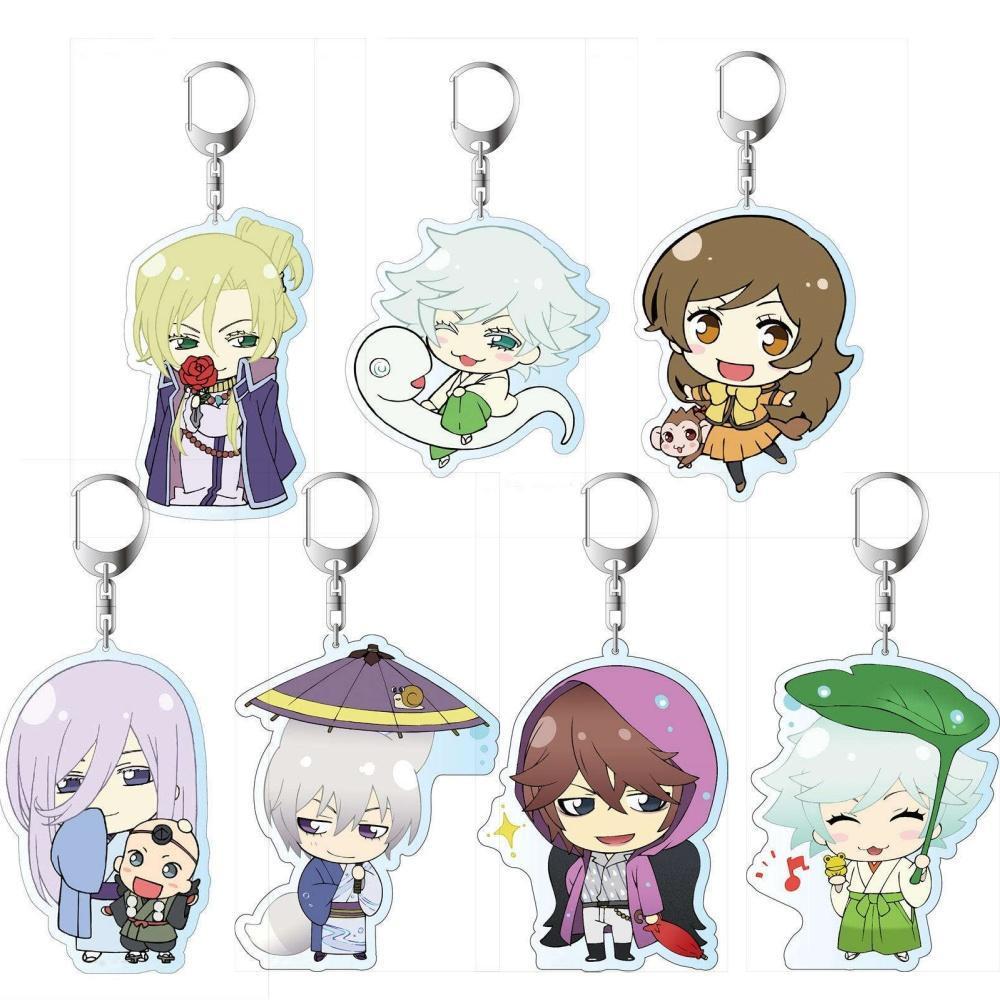 Anime Store Kamisama Kiss Mizuki Kurama Tomoe Momozono Nanami HD Characters Acrylic Keychain Pendant Fans Charm Gifts About 6cm