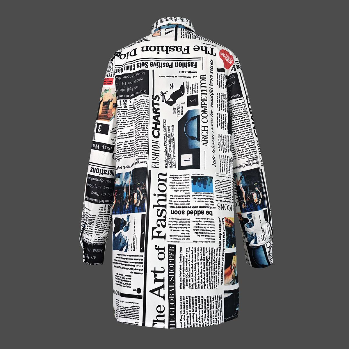 UOOZEE Women's White Loose Designer Tops - Fitted Long Sleeve Blouse, Non-Stretch Fabric, Minimalist Style, Casual Wear for All Seasons, Breathable Office Outfits, Cute Fall Outfits, Everyday Fashion