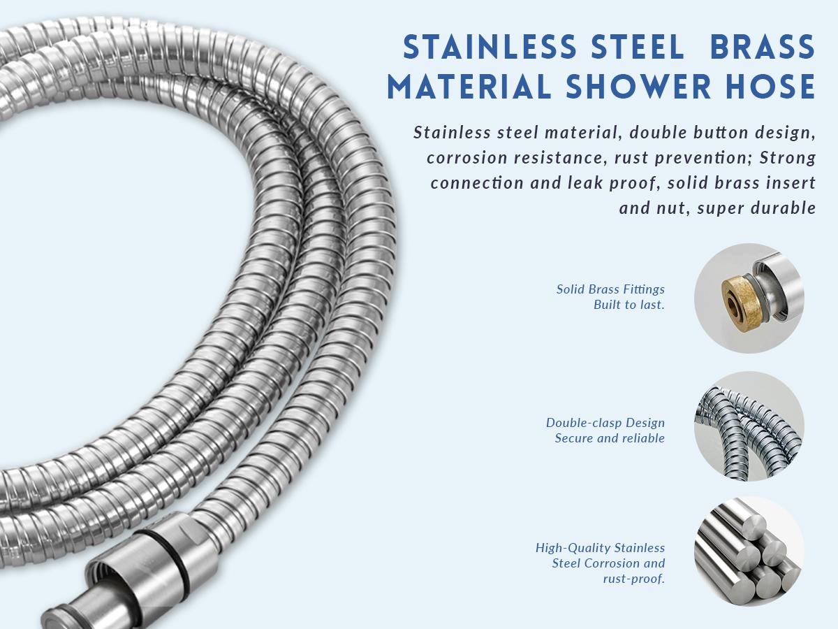 Ryamen Filtered Shower Head with Handheld，High Pressure 9 Spray Mode Showerhead with Hose,Bracket and Minerals Stones Replacement Filters for Hard Water,Anti-clog & Powerful to Clean, Rdrm9040MB