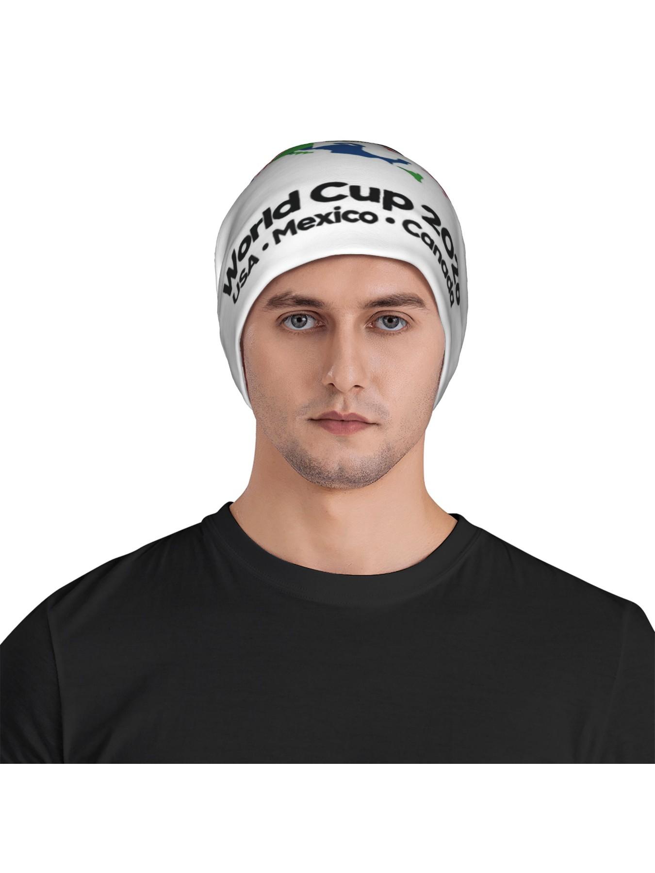 1 Piece Skullies Beanies Caps 2026 USA Mexico Canada Map Thin Hat Autumn Spring Bonnet Hats Men Women's Hip Hop Ski Cap, Sports Hat