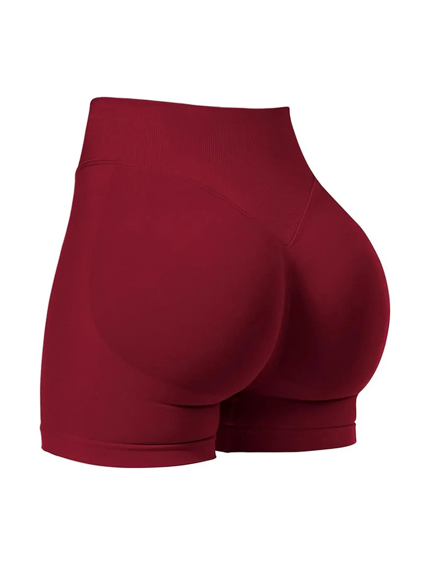 New Three-Section Waist Seamless Sporty Peach Butt Shorts for Women, Running Tight Yoga Pants, Fitness Three-Quarter Pants
