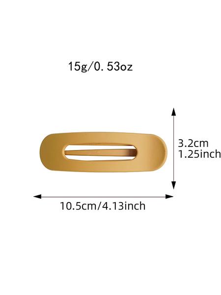 Solid Color Hair Clip, No Trace Flat Large Hair Clip, Fashionable Hair Accessories for Women & Girls, Minimalist Headwear Suitable for Girlfriend, Flat Hair Clips