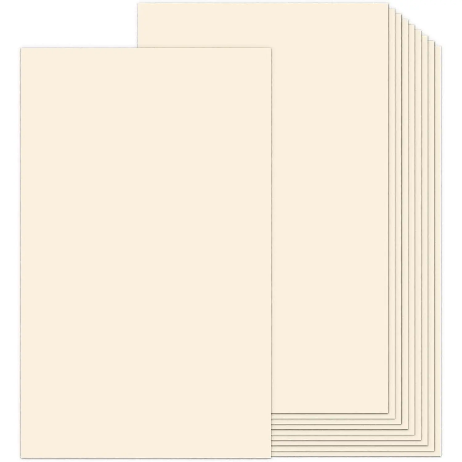 8.5x14 Cream Cardstock Blank Cover Stock Thick Paper 100 Sheets, 80lb Heavyweight Legal Cardstock Printer Paper For Arts and Crafts, Posters, Brochures, Menus