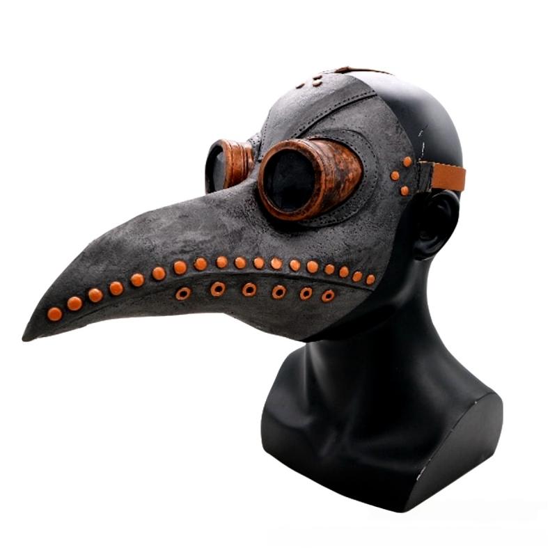 Steam Punk Plague Doctor Mask, Bird Beak Costume Accessory for Halloween Party, Unique Cosplay Prop for Dress-Up Events