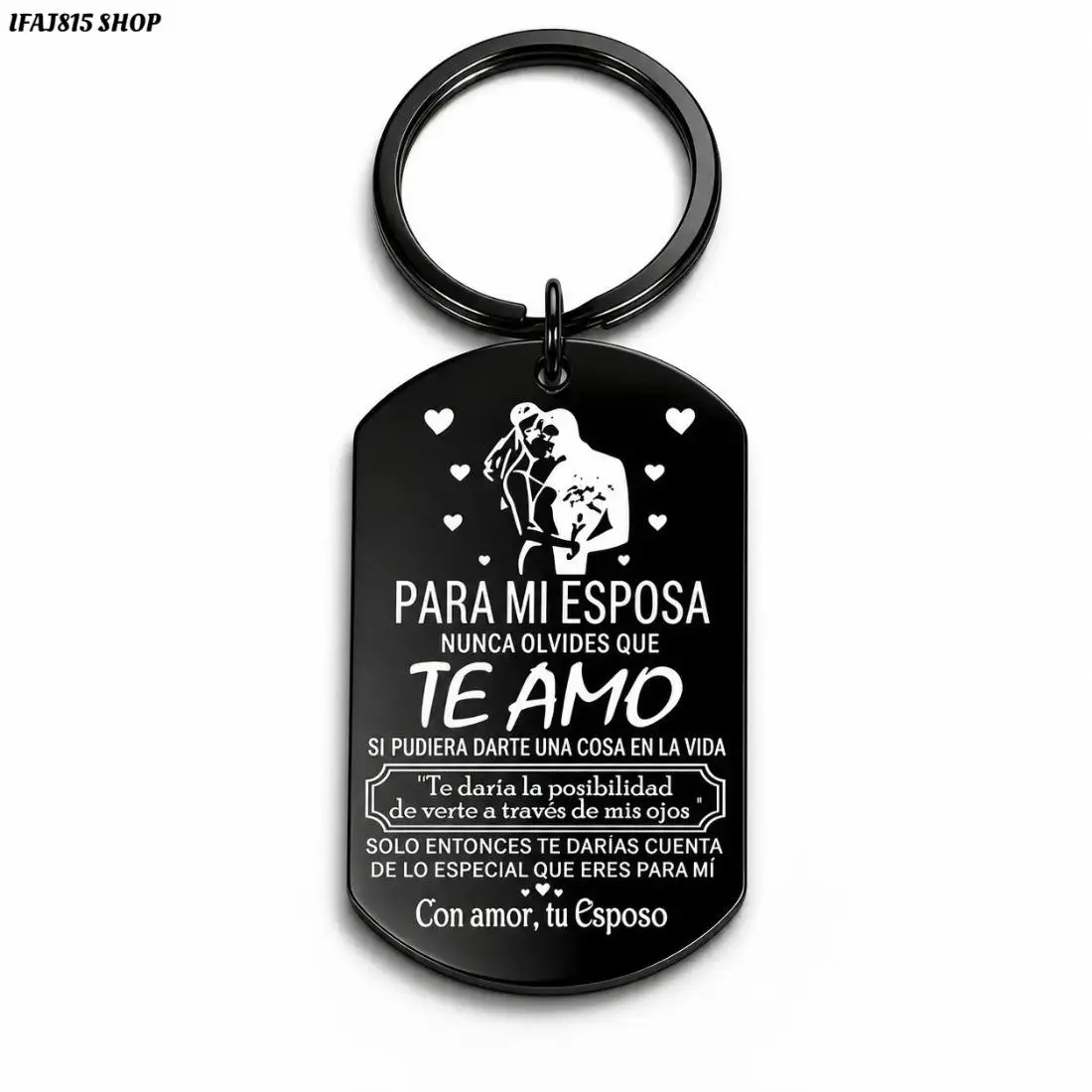 Forever Love Keychain for Wife, Romantic Stainless Steel Keyring Gift with Heart Keepsake Design, Personalized Couple Love Charm Accessory for Husband to Wife, Anniversary Birthday Gift Idea for Her, Daily Carry & Special Moments