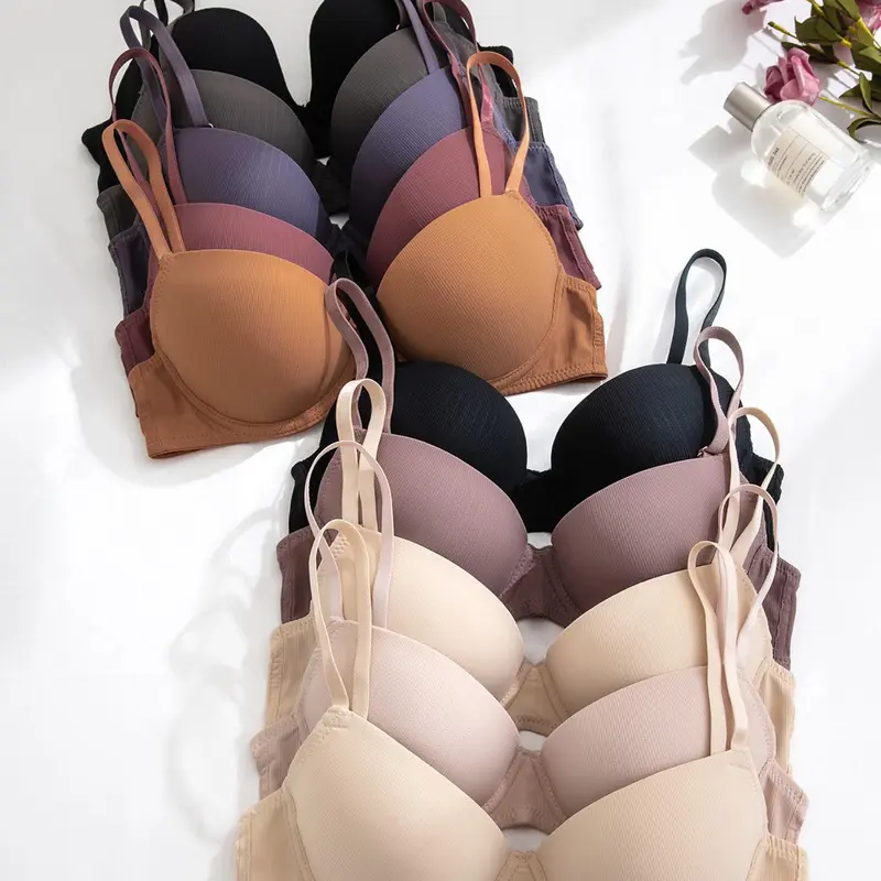 【Black Friday】Women's Multi-Pack Underwire Bras, Casual Fitted Nylon Bras with Adjustable Straps, Medium Support, All-Season Wear, Breathable Underwear for Daily Wear