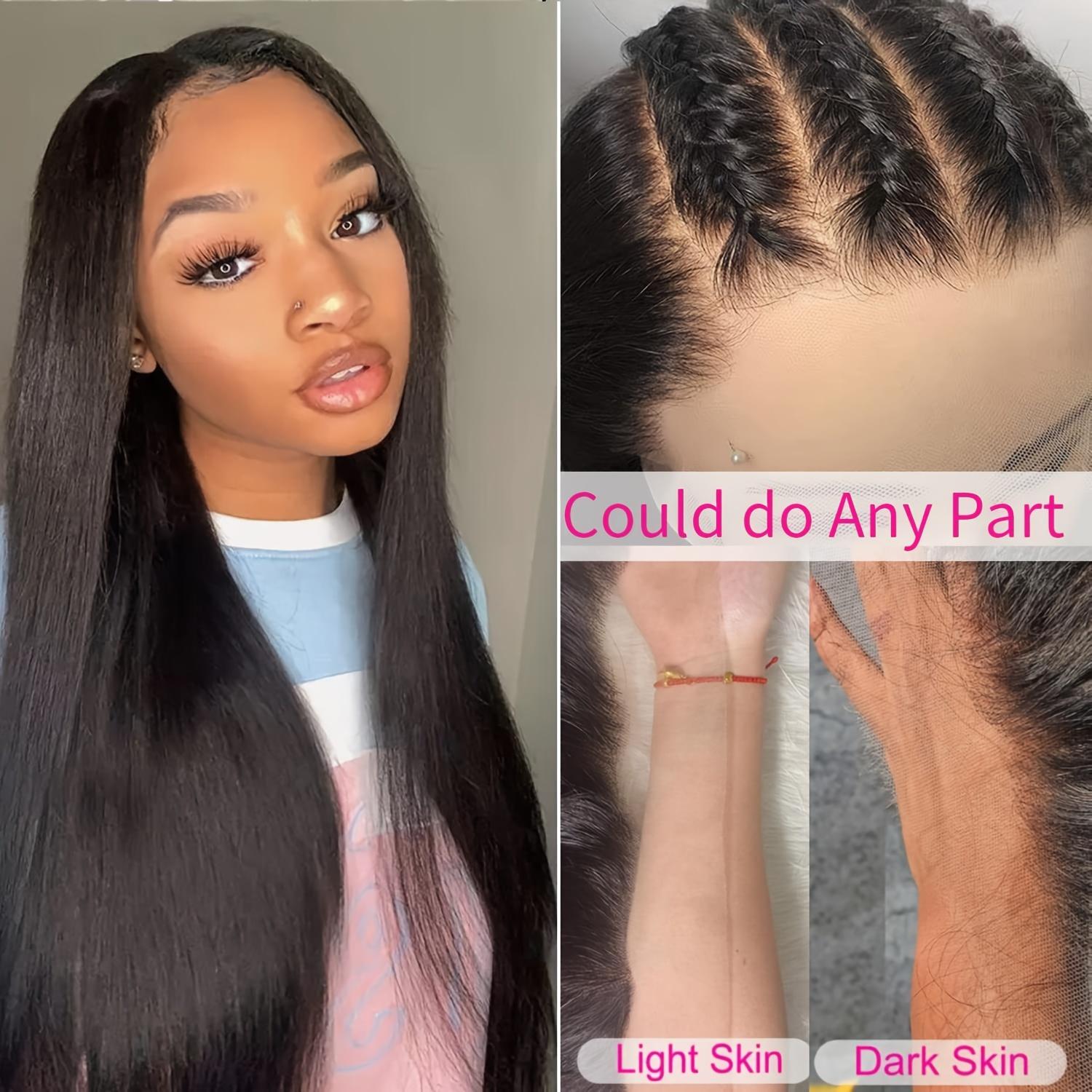 Bling Hair HD Lace Front Human Hair Wig 13x4 13X6 Straight Frontal Wig Pre Plucked With Baby Hair For Women Clearance 180 Density