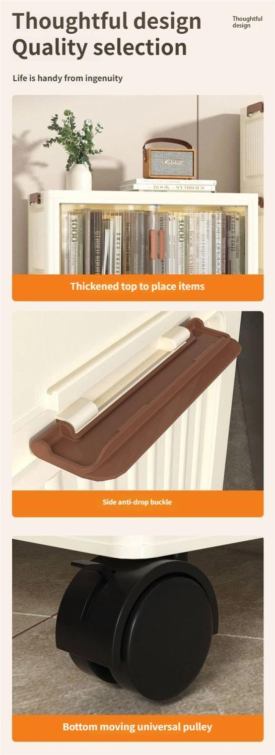 Foldable Storage Cabinet for Home Use, Wardrobe, Clothes Organizer, Toy Snack Display Rack, Multi-Purpose Storage Shelf