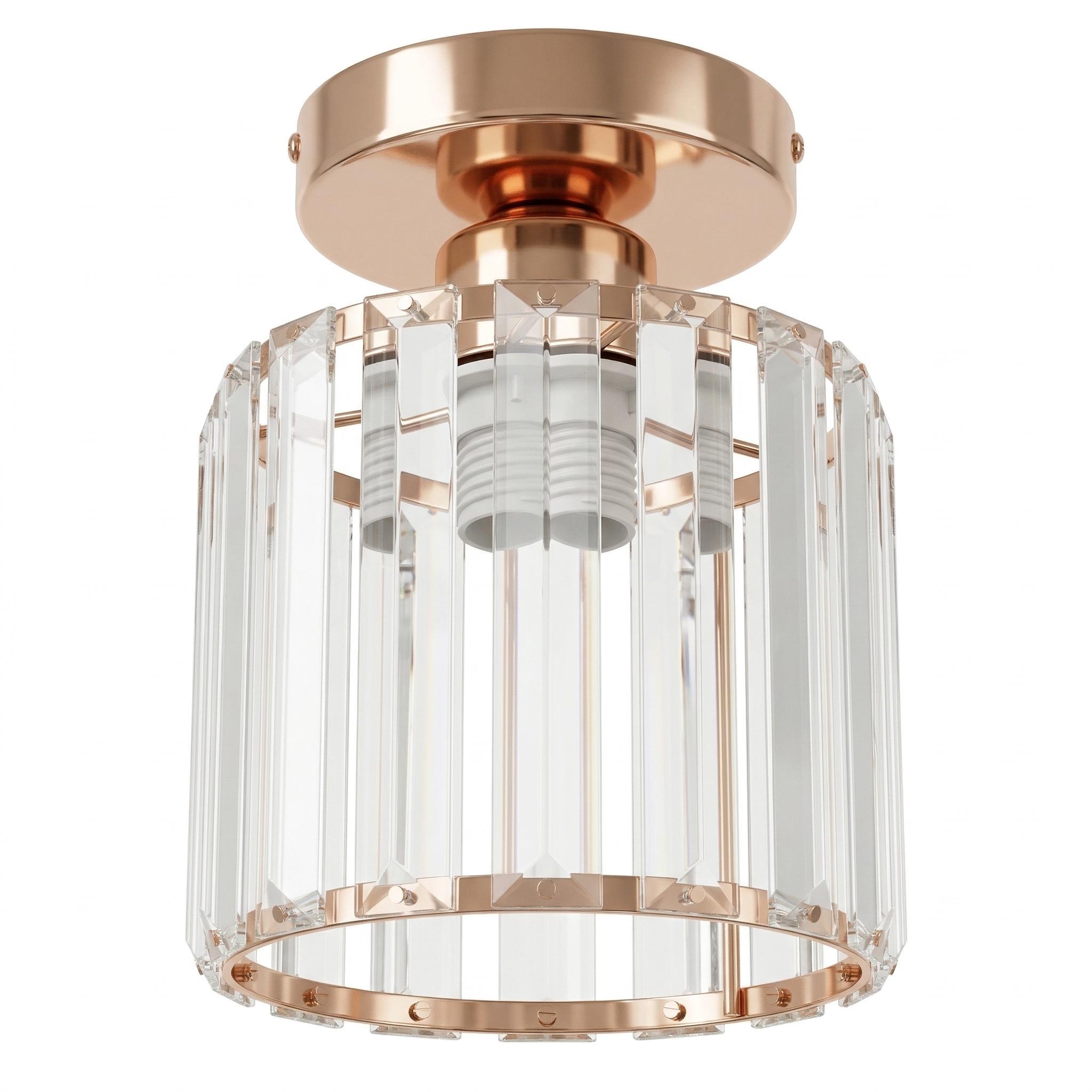 Crystal Chandelier, Mini Crystal Pendant Light, Modern Ceiling Lamp, E27 Base, /gold/silver Color, Indoor Decorative Light, Home Decor Lighting, for Hallway, Kitchen, Dining Room, Corridor