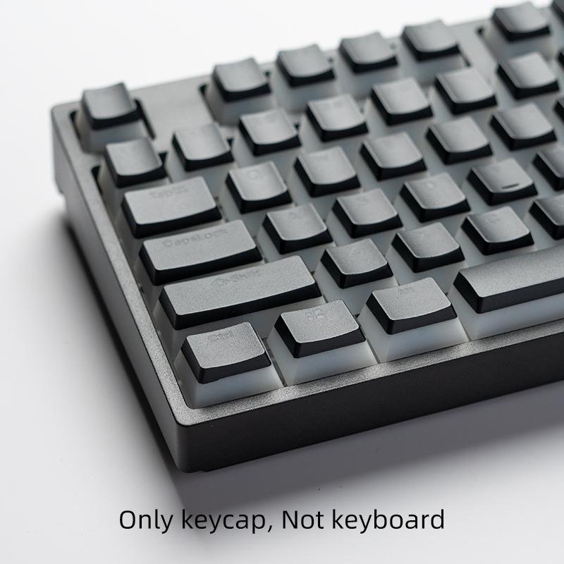 Pbt Keycap Dual Color Pudding Design, Oem Height Transparent Keycaps, Compatible with 6.25u Spacebar 61/87/98/100/104 Keys (non-Keyboard)