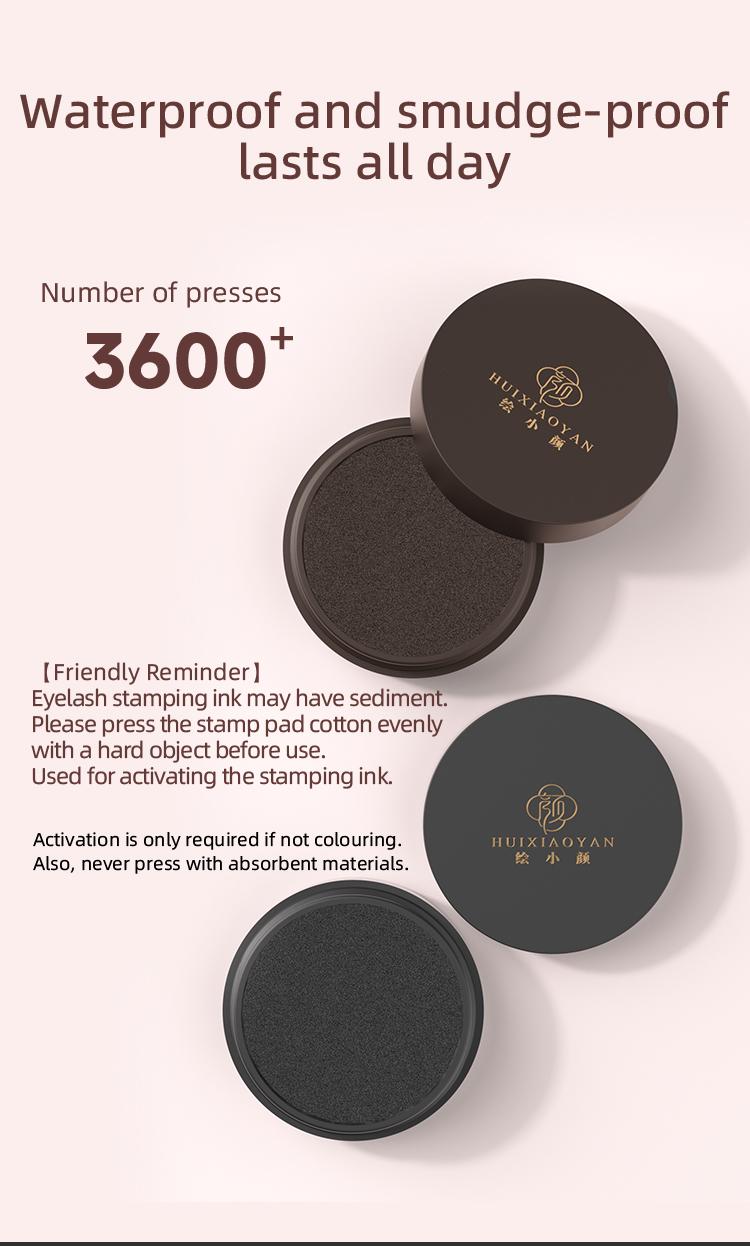 2-In-1 Dual-Head False Lash Stamp Makeup Tool Set, Quick-Dry Long-Lasting Portable, Sweat-Resistant, Multiple Styles and Colors, Essential for Beginners