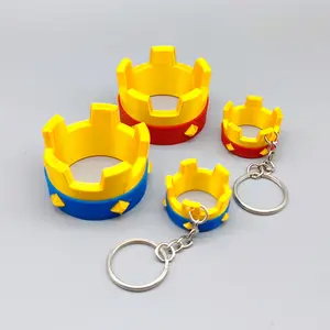 Clash Royal War Keychain Pair, Unique Three-Dimensional Design, Ideal Gift Toy for Gaming Enthusiasts, Paired Ornament Accessories