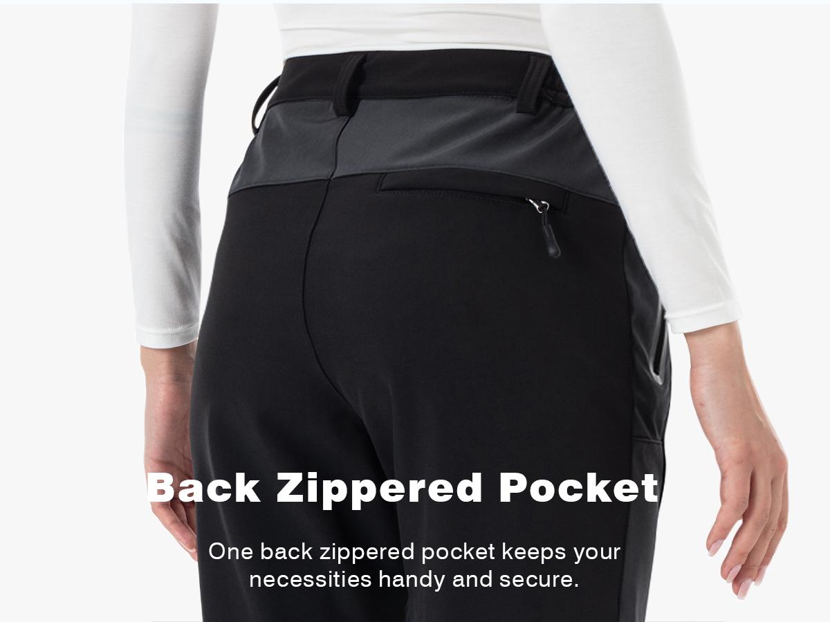 YSENTO Women's Snow Pants Waterproof Insulated Fleece Thermal Ski Hiking Snowboard Pants Breathable Material Jogger High Waisted Joggers