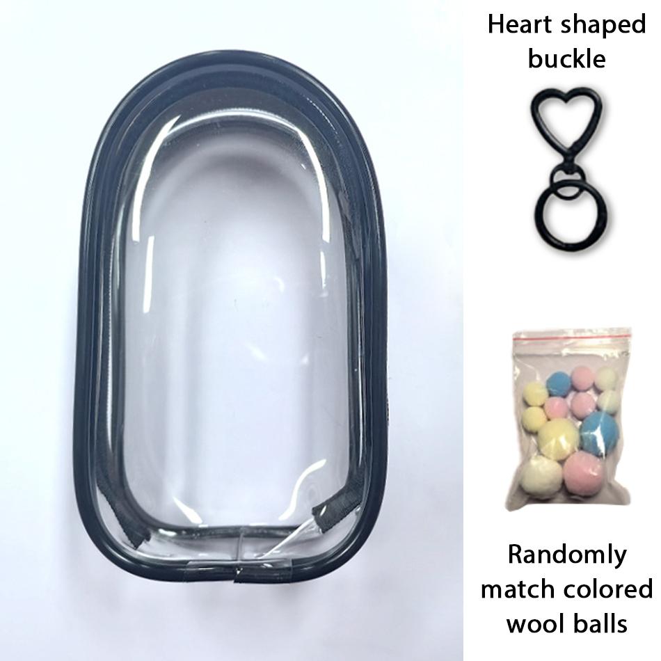 Mini Labubu Colorful Protector Case Organizer Box, For Labubu 4.0 the Monsters Pin, Love Series Outdoor Display Bag, Perfect for Collectors