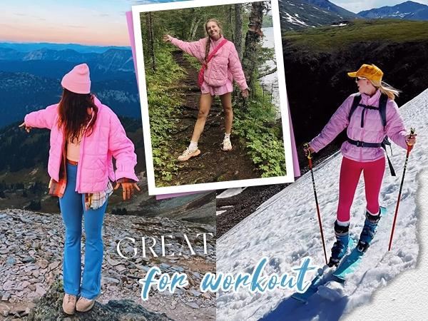 Yeokou Womens Quilted Puffer Jackets Lightweight Zipper Short Winter Coat with Pockets