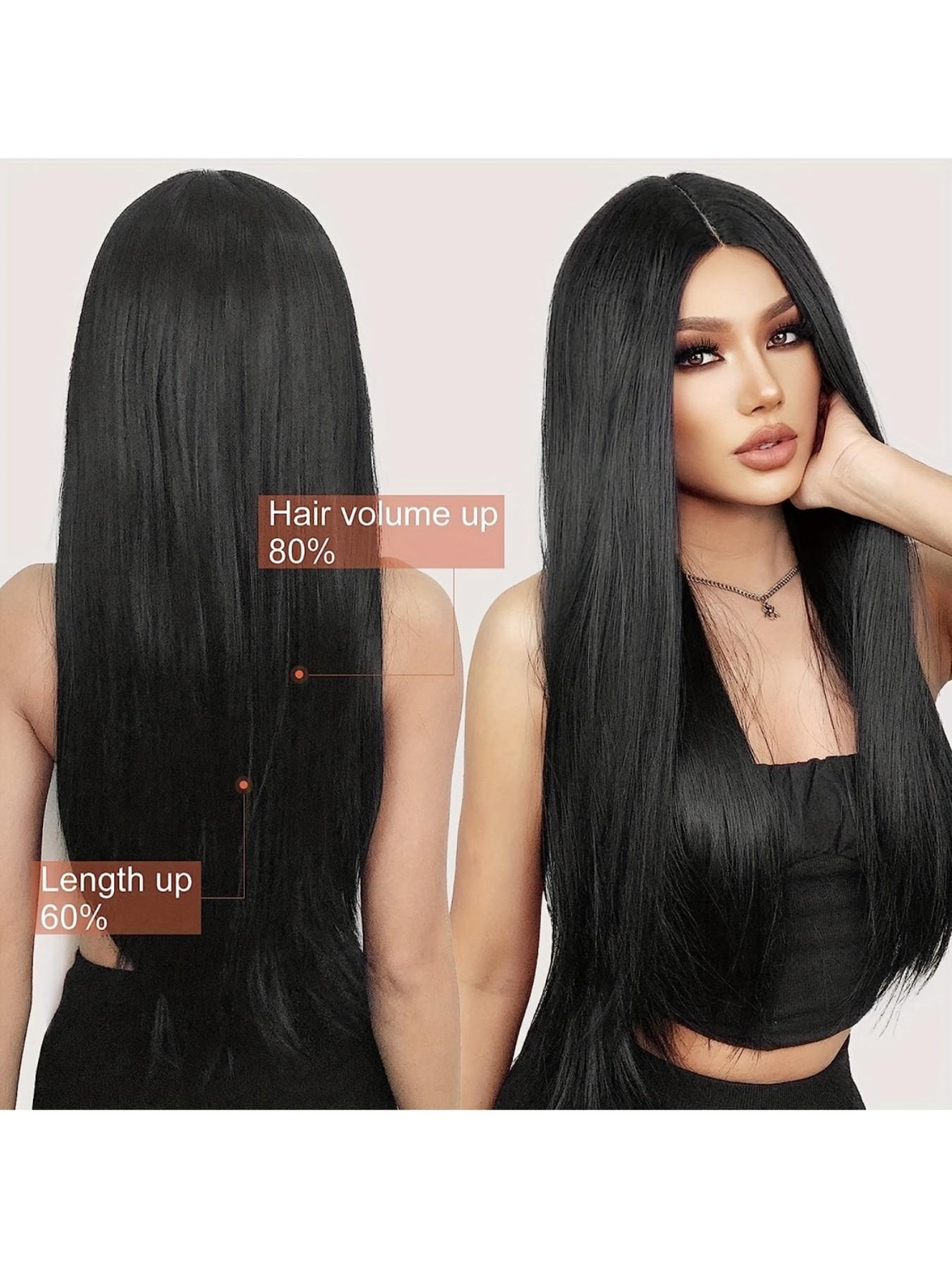 8 Pcs Premium Human Hair Clip-In Extensions with 18 Clips 