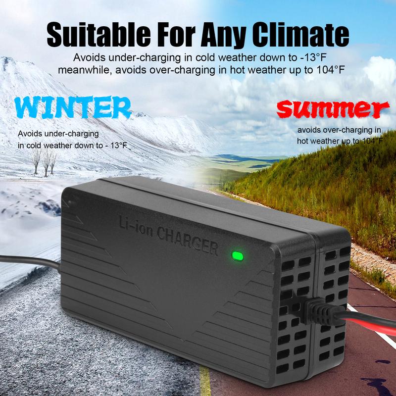 KUNLUN 14.6V 10A Smart Fast Charger for Lithium Iron Phosphate (LiFePO4) Battery