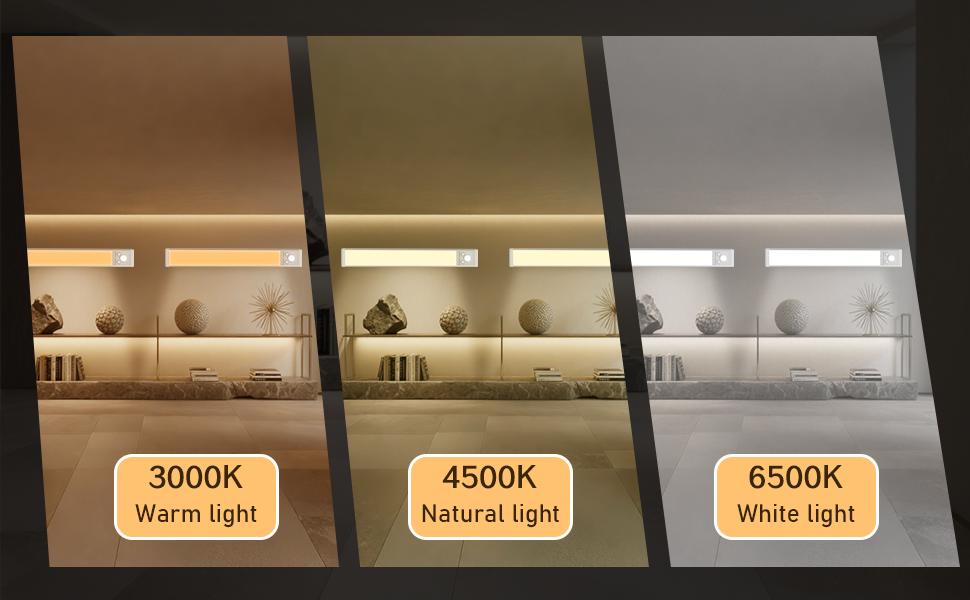 Under Cabinet Lights, Motion Sensor & Magnetic, No Wire Hassle! Dimmable, 1500mAh USB Rechargeable for Kitchen, Wardrobe, Stairs. 76LEDs. Multifunctional Lighting， shower lamp
