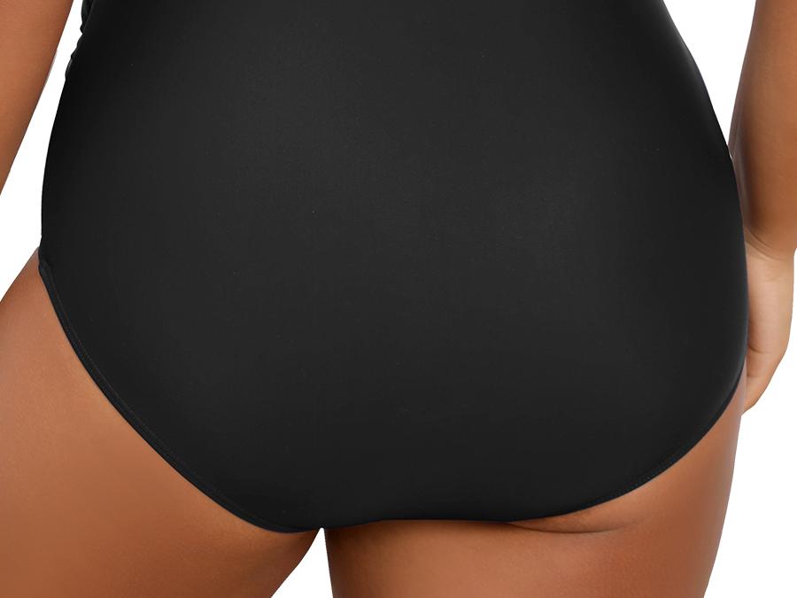 Tempt Me Plus Size One Piece Swimsuits for Women Tummy Control Retro Bathing Suit Cross Front Swimwear