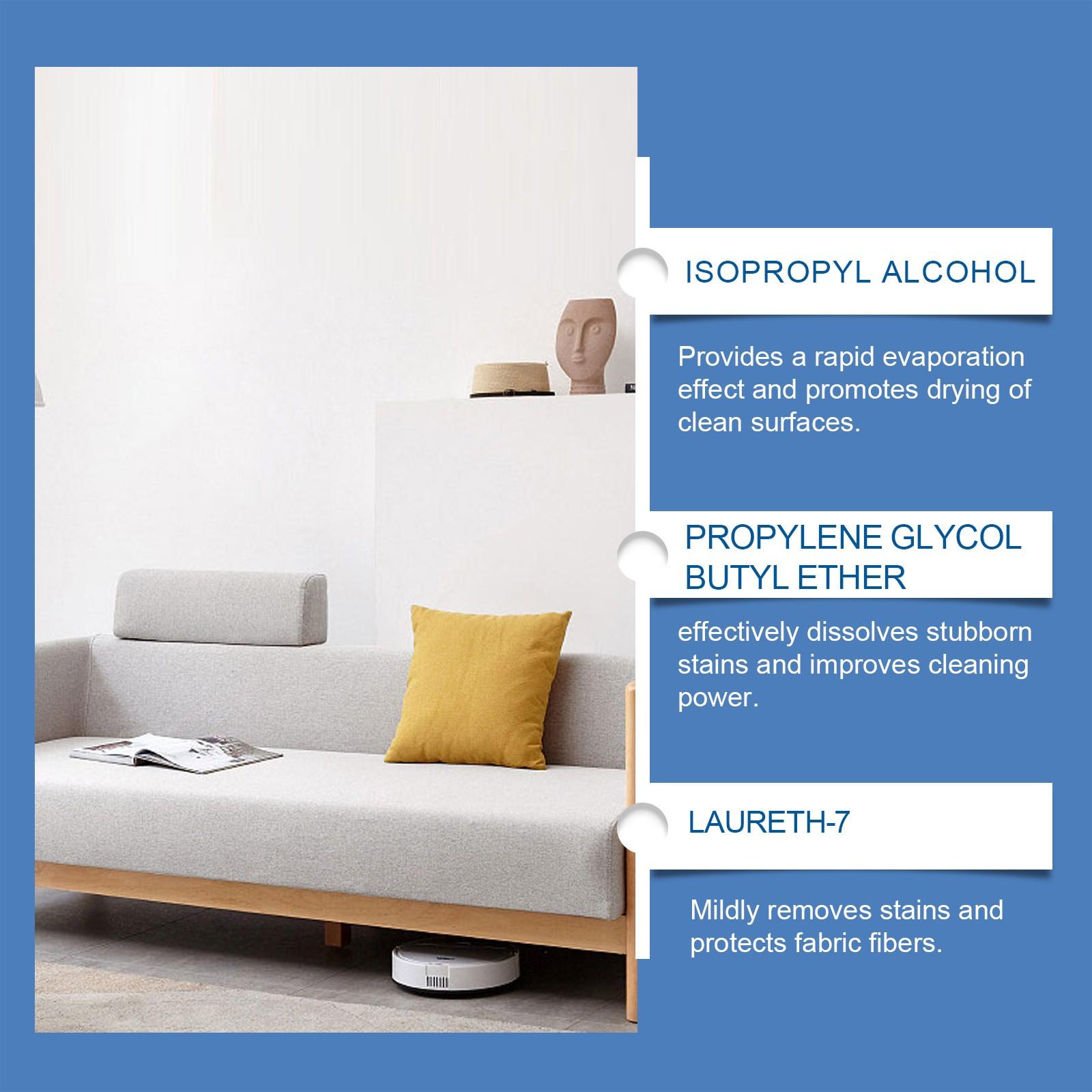 Fabric Sofa Cleaner, Home Living Room Fabric Cleaning Agent, Universal Household Stain Remover, Furniture Care Solution