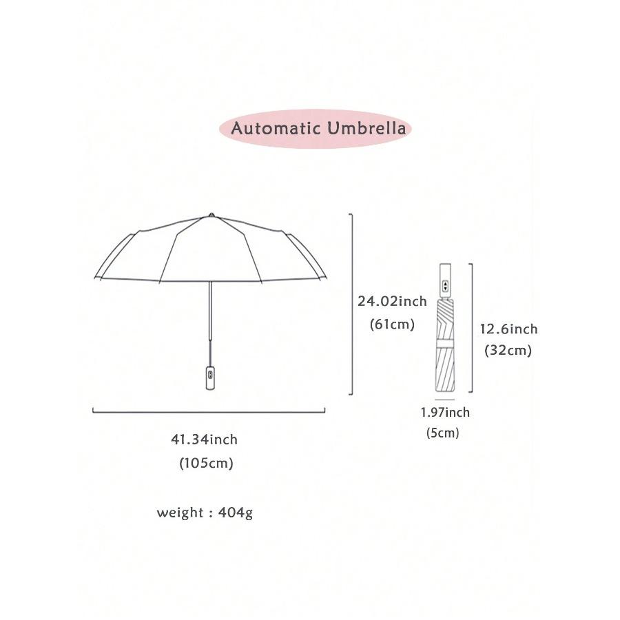 Automatic Folding Large Dual-Layer Rainproof Umbrella, Waterproof Windproof, Outdoor Sun Protection, Home Entertainment, Two-Use Shade Umbrella