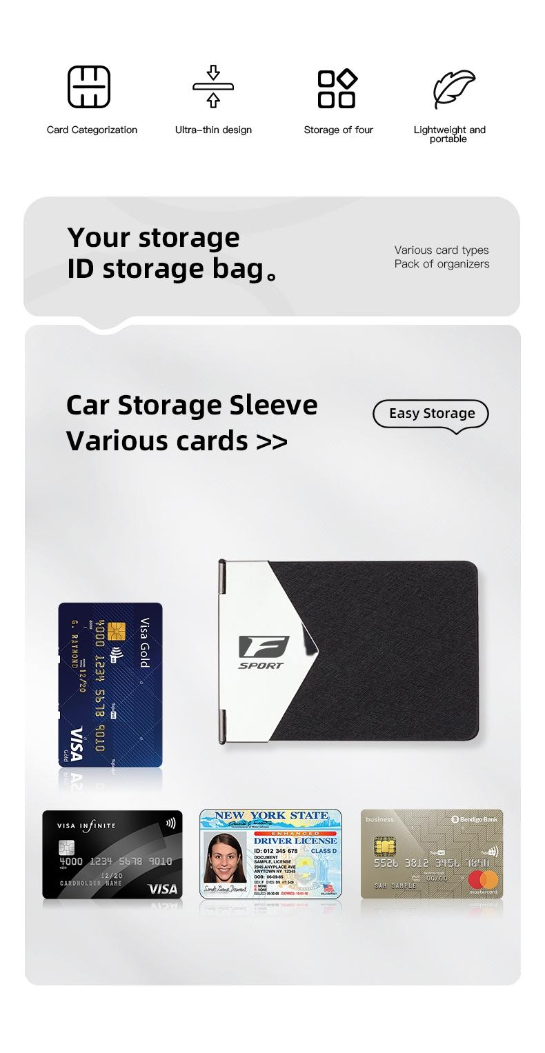 Car Driver License Wallet ID License Storage Bag Credit Card Holder For Lexus F-SPORT ES RX NX LS UX LM LX GX LC RZ IS CT GS RC HS SC TX LBX IS300 RX350 LS500 LX600 NX260 CT200