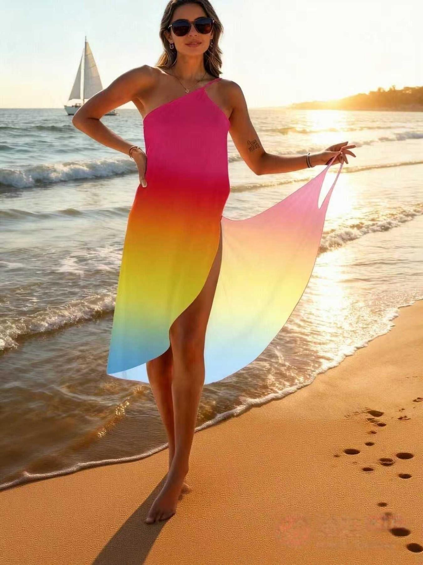 beach wrap cover up dress Ekouaer Swimsuit Cover Up Long Women's Beach Wrap Skirt Swimwear Bikini Cover-ups  Dress