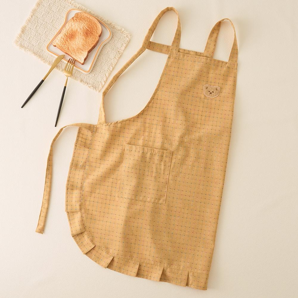 1pc New Japanese Style Apron with Large Pockets, Breathable Strap Design, Ideal for Kitchen Cooking and Baking, Women's Home Use Apron, Aprons with Pockets