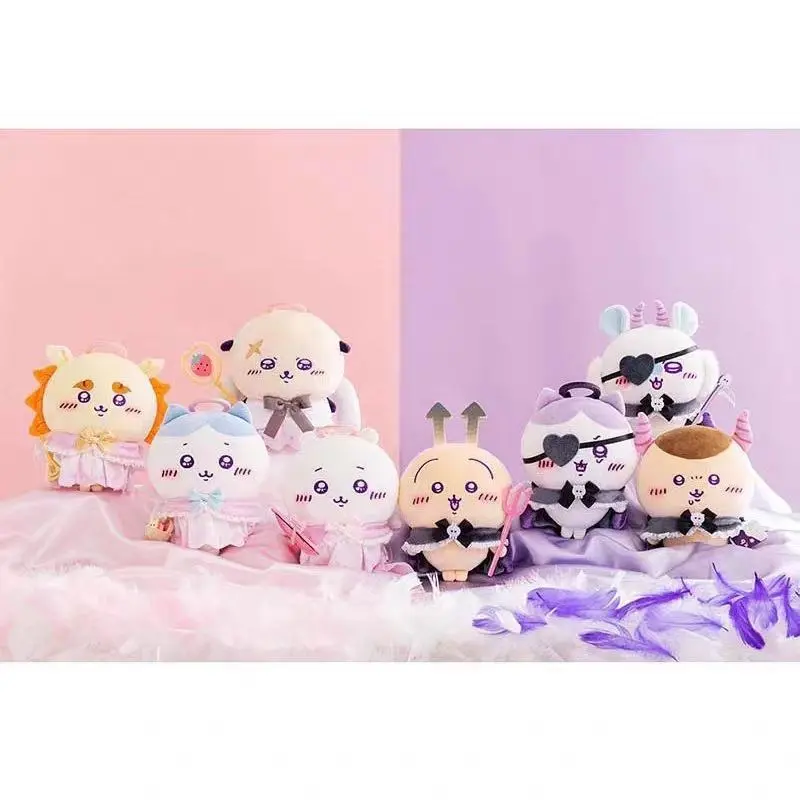 Japanese Anime & Manga Small Unisex Chiikawa Angel Devil Kohachi Usaki Plush Doll Pendant, Cute Felt Craft DIY Toy for Decoration
