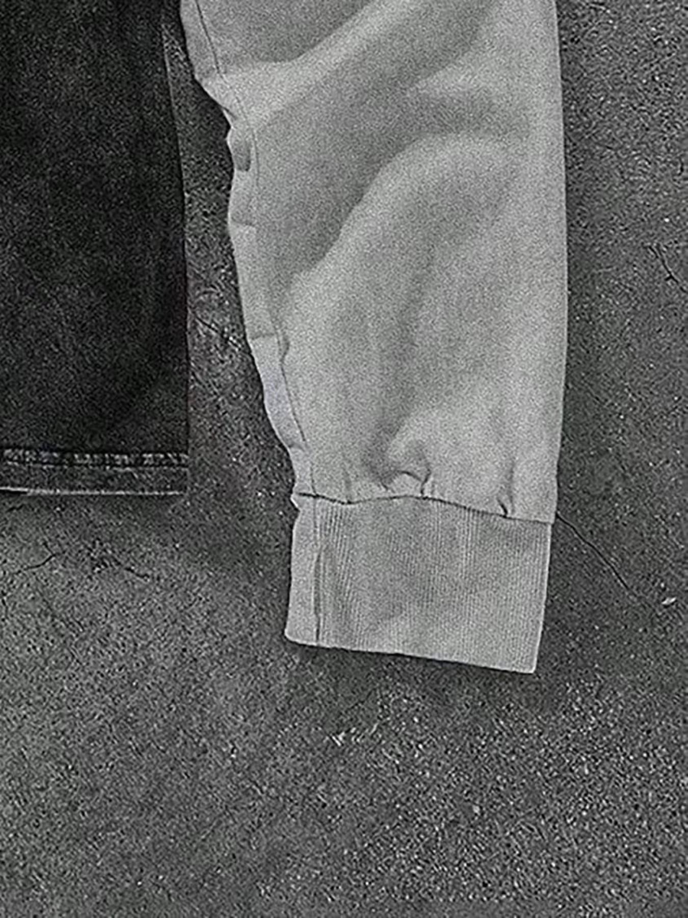 Men’s Fake 2-in-1 Layered T-Shirt | Washed Oversized Streetwear Double Layer Tee