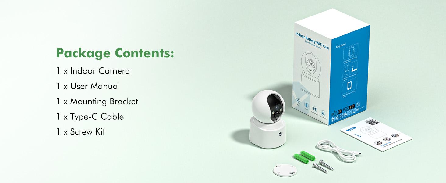 Wireless Camera-2.5K 4MP Pan/Tilt Security Camera Indoor with 6000mAh Battery, 5G&2.4G WiFi Camera for Home Security/Baby Monitor/Pet Wireless Surveillance Cam, Color Night Vision, AI Motion Detection, 2-Way Audio