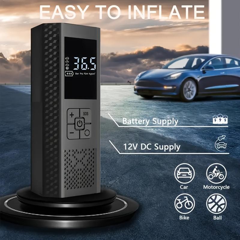 150PSI Portable Air Pump - Equipped with Digital Pressure Gauge, LED Light, USB Charging and Rechargeable Lithium Battery, Wireless Design, Suitable for Cars, Bicycles, Motorcycles, and Balls, Air Compressor, Portable Tire Inflator, Cordless Tire Inflator 150PSI Portable Air Pump - Equipped with Digital Pressure Gauge, LED Light, USB Charging and Rechargeable Lithium Battery, Wireless Design, Suitable for Cars, Bicycles, Motorcycles, and Balls, Air Compressor, Portable Tire Inflator, Cordless Tire Inflator