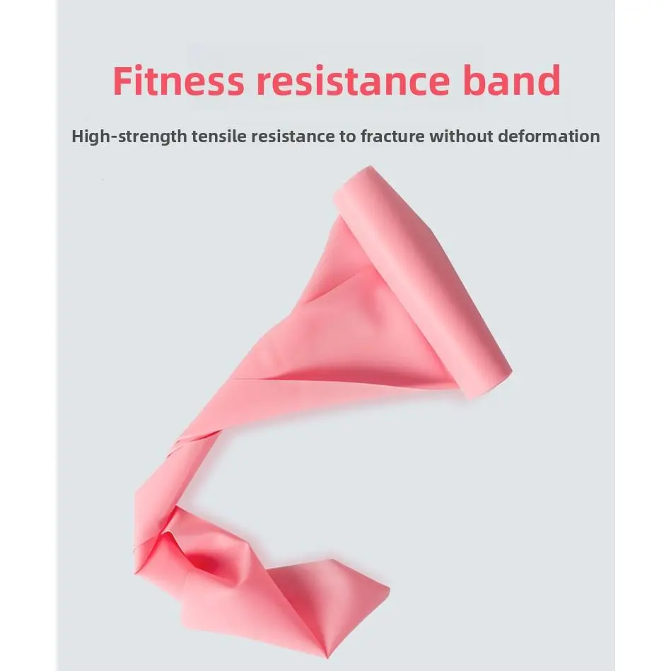 Yoga dance elastic belt tension belt fitness tension sheet sports multi-function solid color elastic resistance belt training